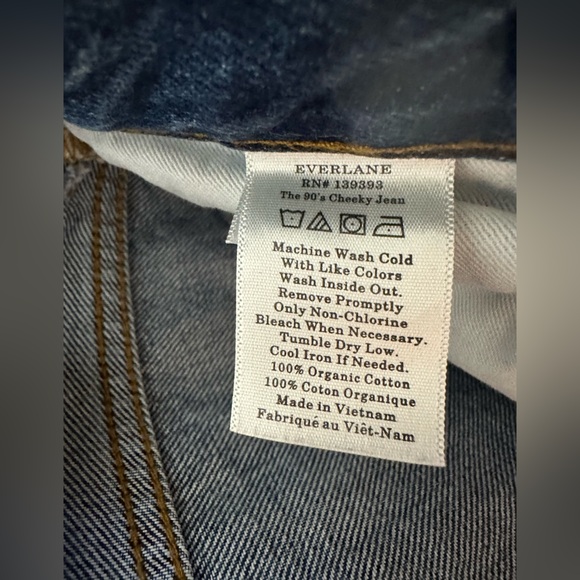 The 90’s Cheeky Jean | EVERLANE | Sz. 26 | Deep Atlantic - Picture 11 of 13